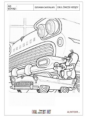 Köstebek boyama sayfaları